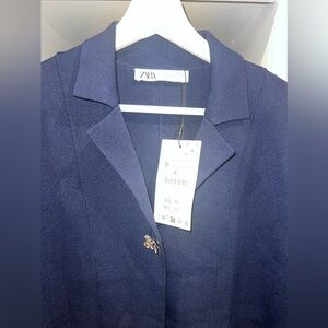 Zara NWT sweater jacket/light blazer